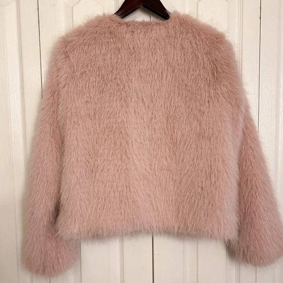 PRETTYGARDEN Pink Faux Fur Jacket - Picture 5 of 10